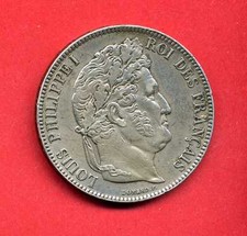 ( RF.41)  5 FRANCS LOUIS PHILIPPE 1840 W LILLE (SUP-) Différent CORNUE (RARE)