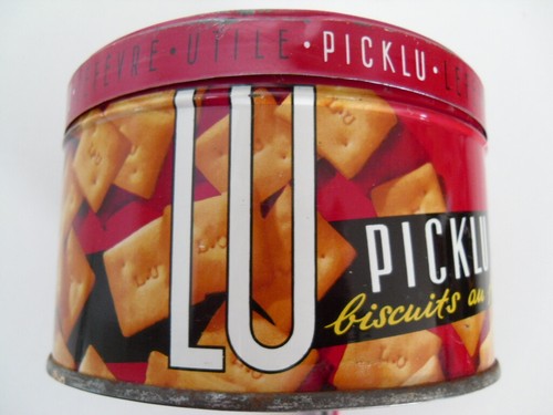 Boite biscuit métal - lu,