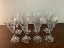 5 verres à eau modèle taillé épi en cristal de Saint Louis (prix à la pièce)