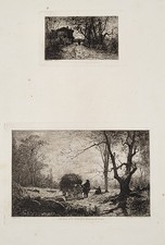 Adolphe Appian (1818 - 1898) - 2 eaux-fortes originales  - Vers 1875