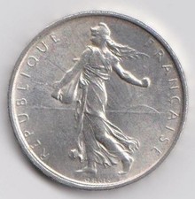 Pièce de monnaie 5F en argent