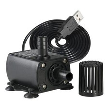 Pompe à eau Submersible sans balais, pompe de fontaine USB pour Aquarium