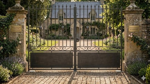 Portail coulissant acier - coulissant,