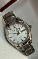 Montre Automatique Saphir pour Camphre Jour-Date Massif Inox 28 MM Fond de Verre