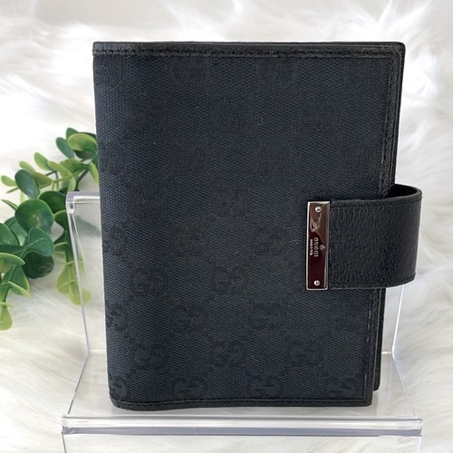 Gucci black monogram agenda - gucci,
