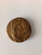 Rare ! Médaille Bernard PIVOT par Nicolas CARREGA - 1987