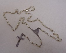 Superbe chapelet ancien en perles de nacre - 41 ctms