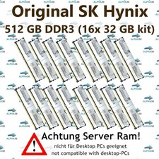 512 GB (16x 32 GB) Rdimm ECC