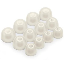 12 x Écouteurs en Silicone Embouts Jabra Elite 3, 5, 7, 65t, 75t Casque en Blanc