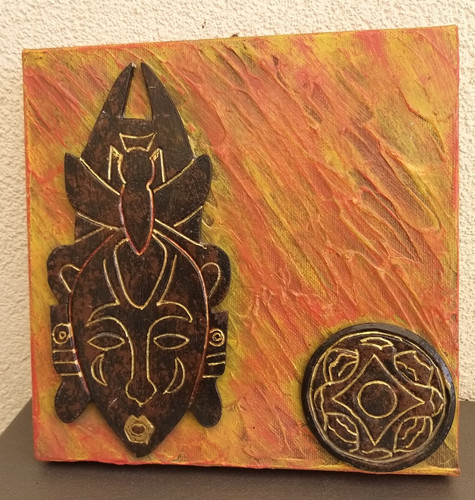Tableau masque africain - 20, x