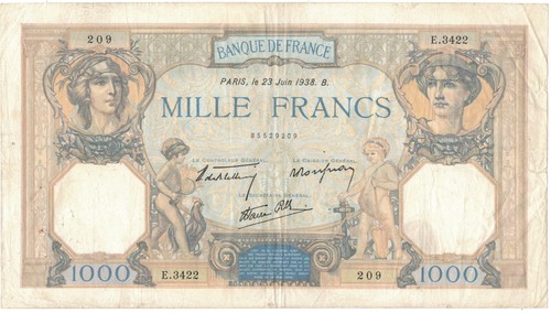 France 1000 francs cérès - 1000,