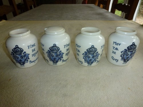 Anciens pots moutarde grey - 4,