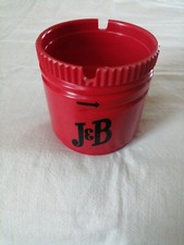 ANCIEN CENDRIER PUBLICITAIRE WHISKY J&B, PLASTIQUE ROUGE