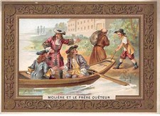 Chromos - COR14873 - Molière et le frère quêteur - Bateau - Hommes - 12x9 c