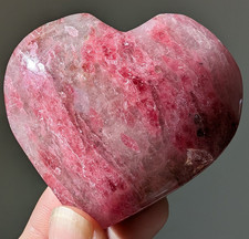 Pink Rhodonite Heart Carving