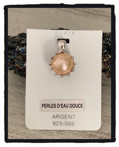 Pendentif perle eau douce - perle,