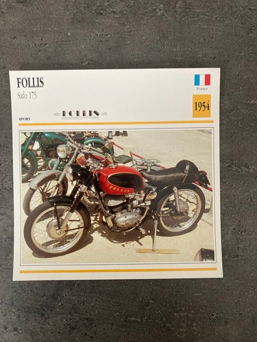 Carte fiche moto collection - fiche,