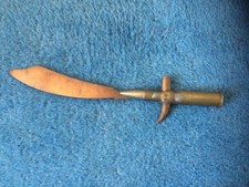 Couteau Coupe Papier POILU Artisanat Tranchée Douille Souvenir Front Vintage