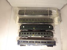 ECH Ho JOUEF ET FRANCE TRAINS   LOT DE 4 VOITURES OCEM ET 1 VOITURE LITS