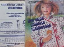 Patron veste matelassee fille