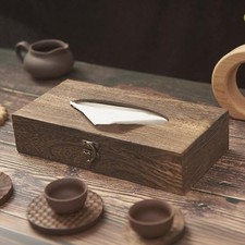Boîte à mouchoirs en bois