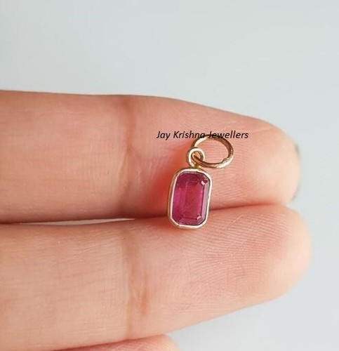 14k massif rubis breloque - 14k,