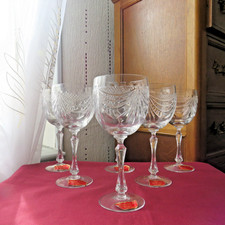 6 verres a vin rouge en