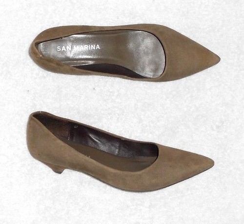 San marina escarpins cuir daim - escarpins,