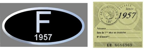 Vignette 1957 adhésif f - adhésif,