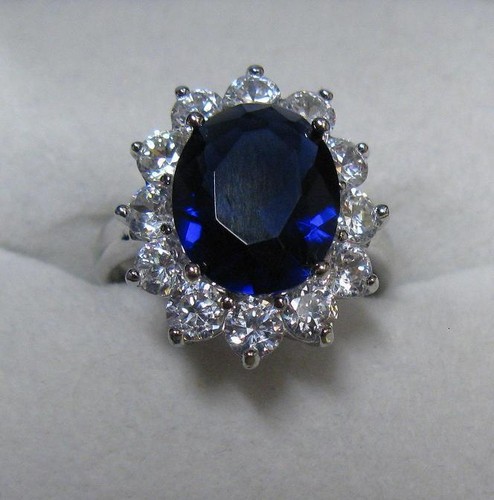 Grosse bague rhodié t54 - grosse,