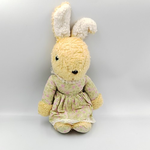 Ancienne peluche lapin - , beige