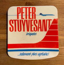 ANCIEN PLATEAU RENDU MONNAIE CIGARETTE PETER STUYVESANT  PUBLICITAIRE NO EMAILLÉ