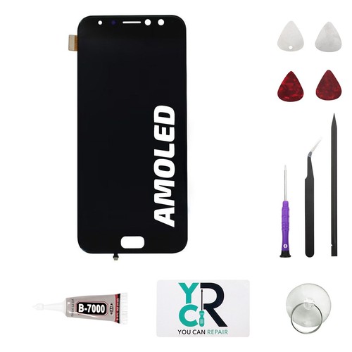 Ecran noir avec vitre amoled - noir,