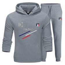 Survêtement Jogging Foot Mixte Enfant Gris – Ensemble Sport Inspiré de la France