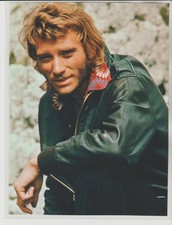 JOHNNY  HALLYDAY   N° 78  : PHOTO DE MAGAZINE  PLASTIFIEE .