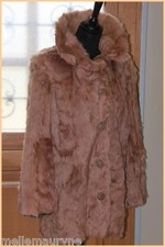 Veste Fourrure FRYLANE Teintée Reflets Rose Clair  T 40 BE