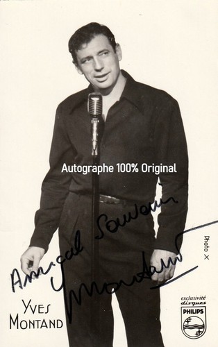 Yves montand autographe - yves,