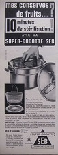 2 PUBLICITÉS 1962 SEB