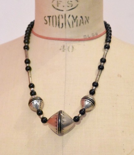 Collier vintage argent - vintage, en