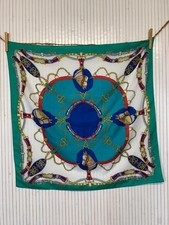 Foulard carré Vintage équitation Sellerie Luxe Cadeau Femme FO806