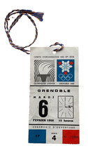 BILLET de la CÉRÉMONIE d'Ouverture des JEUX OLYMPIQUES de GRENOBLE 1968 JO 68