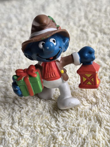 Figurine schtroumpf noël - figurine, de
