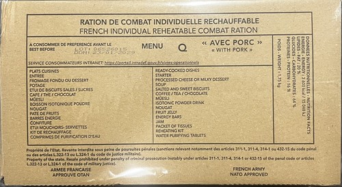 Rations combat armée - de,