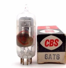 Tube 6AT6 CBS NOS NIB neuf 1