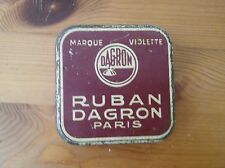 Boite en fer ancienne originale ruban pour machine à écrire marque DAGRON Paris