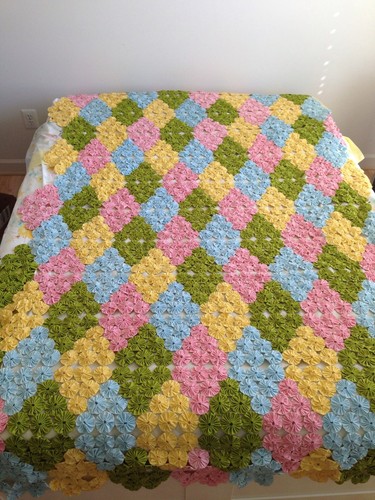 Vintage pastel quilt - quilt,