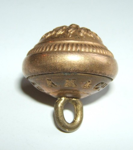 Bouton demi grelot dore - bouton,