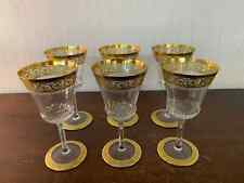 Lot 4 verres à vin modèle Thistle en cristal de Saint Louis (prix des 4)