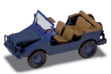 DKW MUNGA  THW Bleue 1/43  avec capote ouverte NEUVE