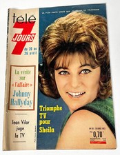 Télé 7 Jours magazine TV n°161 (30/04/1963) l'affaire Johnny Hallyday a craqué